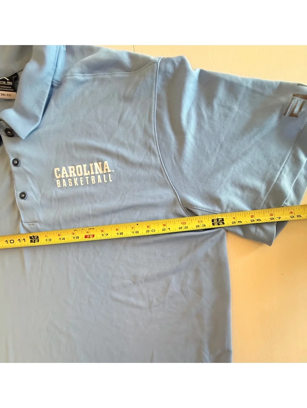 Jordan Carolina Basketball Light Blue Dri-Fit Polo Shirt XXL